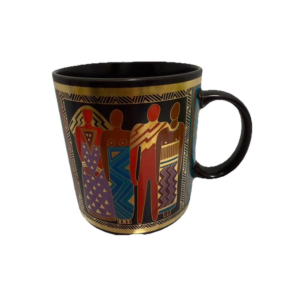 VTG Mug Coffee Cup Laurel Burch Tribal Spirit Women Power Inclusive 1988 Japan‎